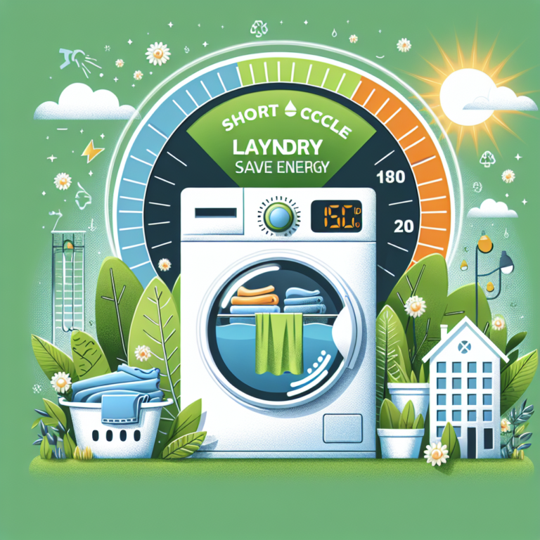 Short Cycle Laundry to Save Energy